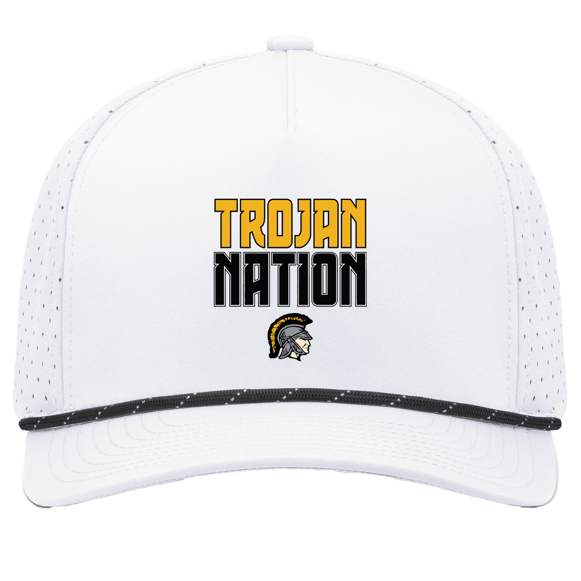 tc-trojans-trojan-nation-pacific-headwear-weekender-perforated-snapback-cap — White/Black — Front — source sha256 ac1c8e50d1e0b308c89e366b1eb06082fc7e49f70a755a34aa422d993b6b29ef — Color position 3