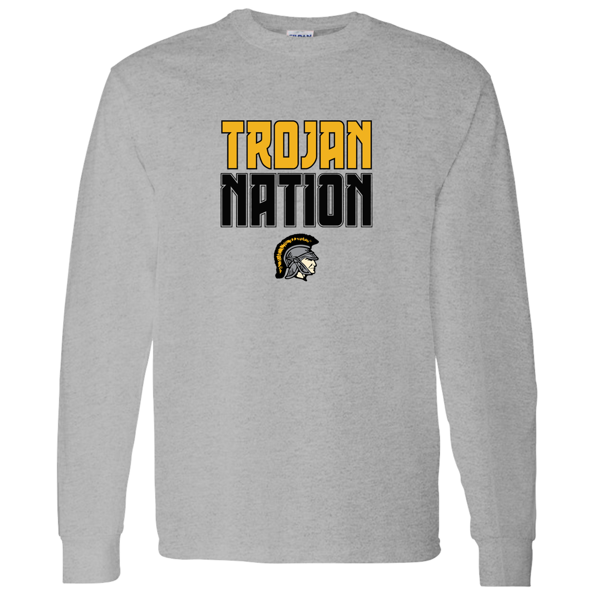 tc-trojans-trojan-nation-gildan-ls-t-shirt-5-3-oz — Sport Grey — Front — source sha256 c3a9a79b493b75272e454f525052d07c9fd4731b454533bd17433d104b740cb4 — Color position 3