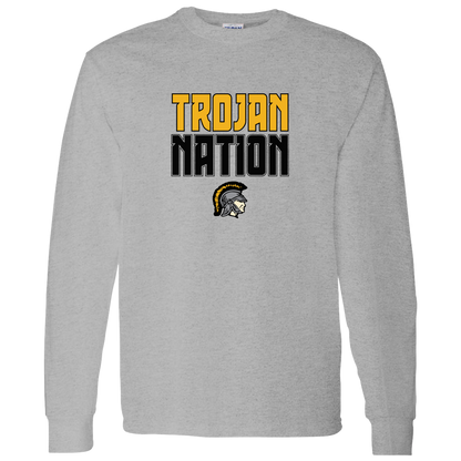 tc-trojans-trojan-nation-gildan-ls-t-shirt-5-3-oz — Sport Grey — Front — source sha256 c3a9a79b493b75272e454f525052d07c9fd4731b454533bd17433d104b740cb4 — Color position 3