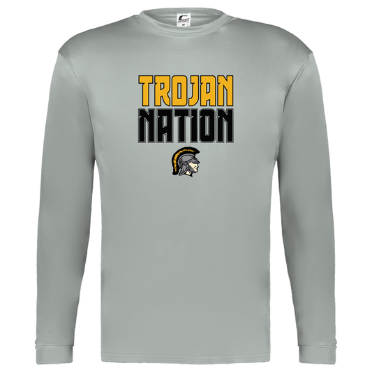 tc-trojans-trojan-nation-c2-kids-performance-long-sleeve-tee — Silver — Front — source sha256 d6fb34e9e3b69aba006d497260e7bee5f4476c81a0f2b6bb6bc6efd1ab5cea5a — Color position 1