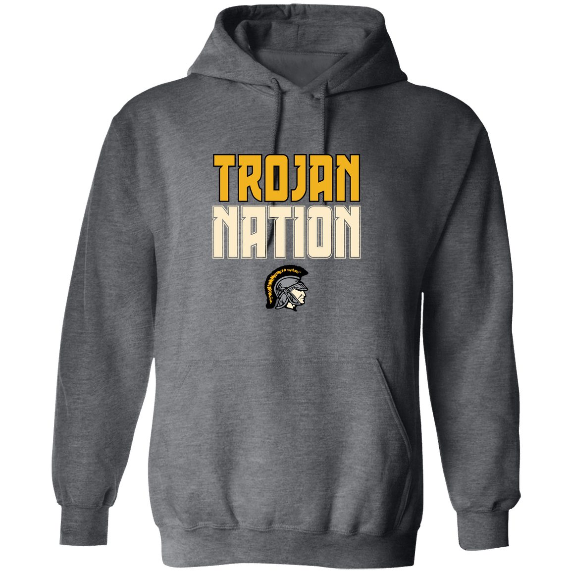 tc-trojans-trojan-nation-dark-gildan-pullover-hoodie — Dark Heather — Front — source sha256 231732c0ac95aa4e94092c9884ac86d3eecca7b92a77ca58536c006d43780a00 — Color position 2