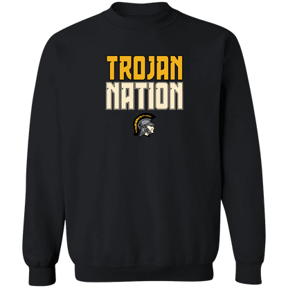 tc-trojans-trojan-nation-dark-gildan-crewneck-pullover-sweatshirt — Black — Front — source sha256 39e646d5618b25f425d589e89604d0eb04b594c293270f610105a5fe4d138fd7 — Color position 1