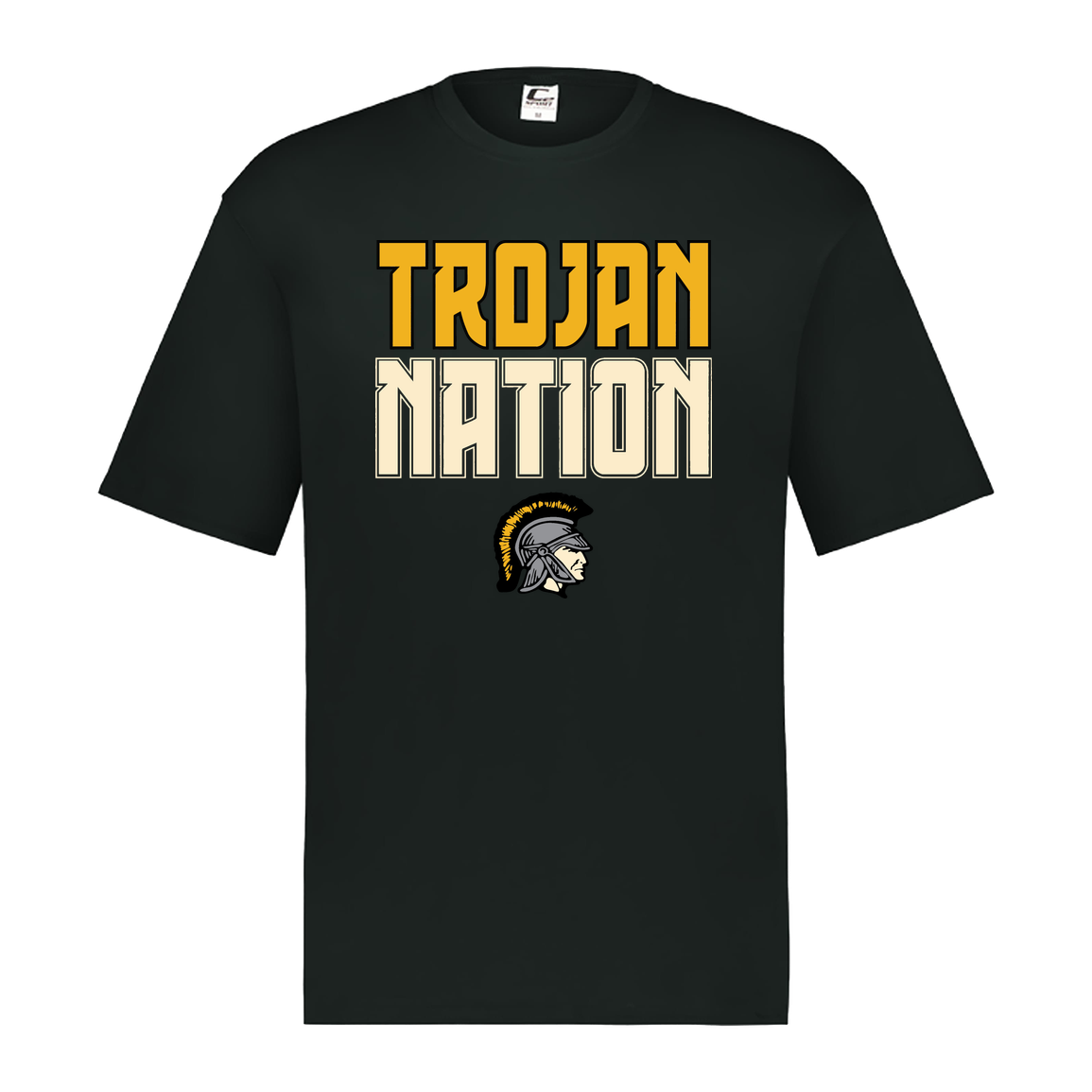 tc-trojans-trojan-nation-dark-c2-mens-performance-short-sleeve-tee — Black — Front — source sha256 473be338731d6fc7bf35b1e83648669a04ac1941466cd2cb6e0dd73b5c42a9fb — Color position 1