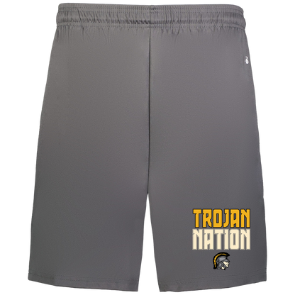 tc-trojans-trojan-nation-dark-badger-adult-b-core-7-inch-short-with-pockets — Graphite — Front — source sha256 4ce1cb7825a1c0a792596dfda3eba7a7fe4b6e82ad38092202bfd86a22d60181 — Color position 2