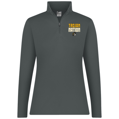 tc-trojans-trojan-nation-dark-c2-womens-1-4-zip-pullover — Graphite — Front — source sha256 7be0aef2c97c9614b3185f4fc0b5ba7e296ee6f0d91868d7f87af17bf41aa594 — Color position 2