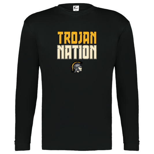 tc-trojans-trojan-nation-dark-c2-kids-performance-long-sleeve-tee — Black — Front — source sha256 955465eb484a5fbb72f2cbc2f820355b19d178b9d54ee3e3219a79384d32e27e — Color position 1
