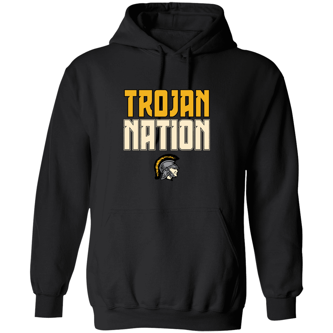 tc-trojans-trojan-nation-dark-gildan-pullover-hoodie — Black — Front — source sha256 a5f52ad2860b07fcfab326fd2ae60260bebdf282550b68f99809b0524cfb5545 — Color position 1