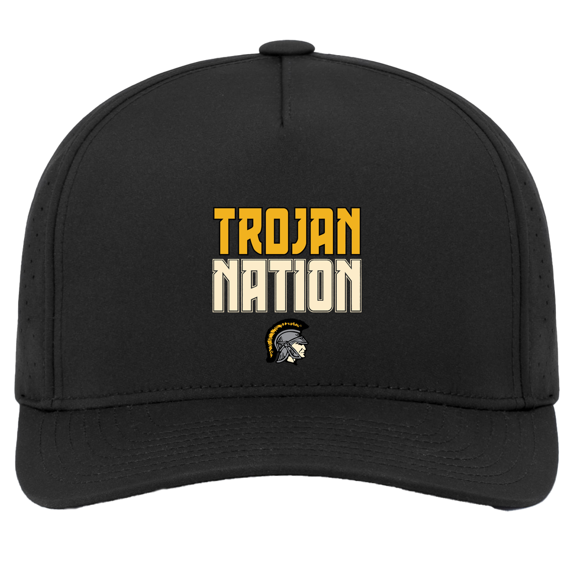 tc-trojans-trojan-nation-dark-pacific-headwear-weekender-perforated-snapback-cap — Black — Front — source sha256 b4009eee1e05b07abd7ea8f7f73fb8ac660917e615644812ad3969d013d4848c — Color position 2