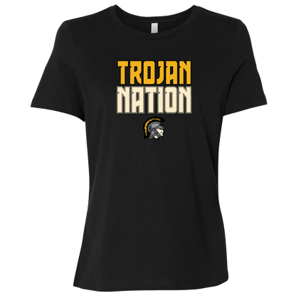 tc-trojans-trojan-nation-dark-bella-canvas-ladies-relaxed-jersey-short-sleeve-t-shirt — Black — Front — source sha256 cd06f9f5f4c581b6292076c3023bb0114970ab4c3d560e8b8a04e54a4b8c9a78 — Color position 1