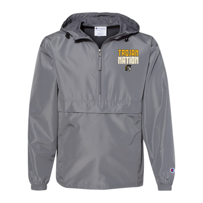 tc-trojans-trojan-nation-dark-champion-unisex-packable-anorak-jacket — Graphite — Front — source sha256 d143c1a10bb50eb1c2a53c0e889845df68f41e476a208eb1c939cd44acca86e2 — Color position 2