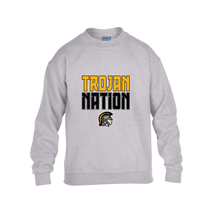 tc-trojans-trojan-nation-gildan-kids-heavy-blend-fleece-crew — Grey — Front — source sha256 ea2f2b61cd9f552aa8dc95e76815f6d033fd5ddd457073d6e08ae70079f2181d — Color position 1
