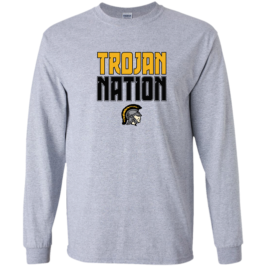tc-trojans-trojan-nation-gildan-youth-ls-t-shirt — Sport Grey — Front — source sha256 ef990d894f7431db7e0faf3a54edfef51463aa49ff5e6b136728243f7048aafd — Color position 1