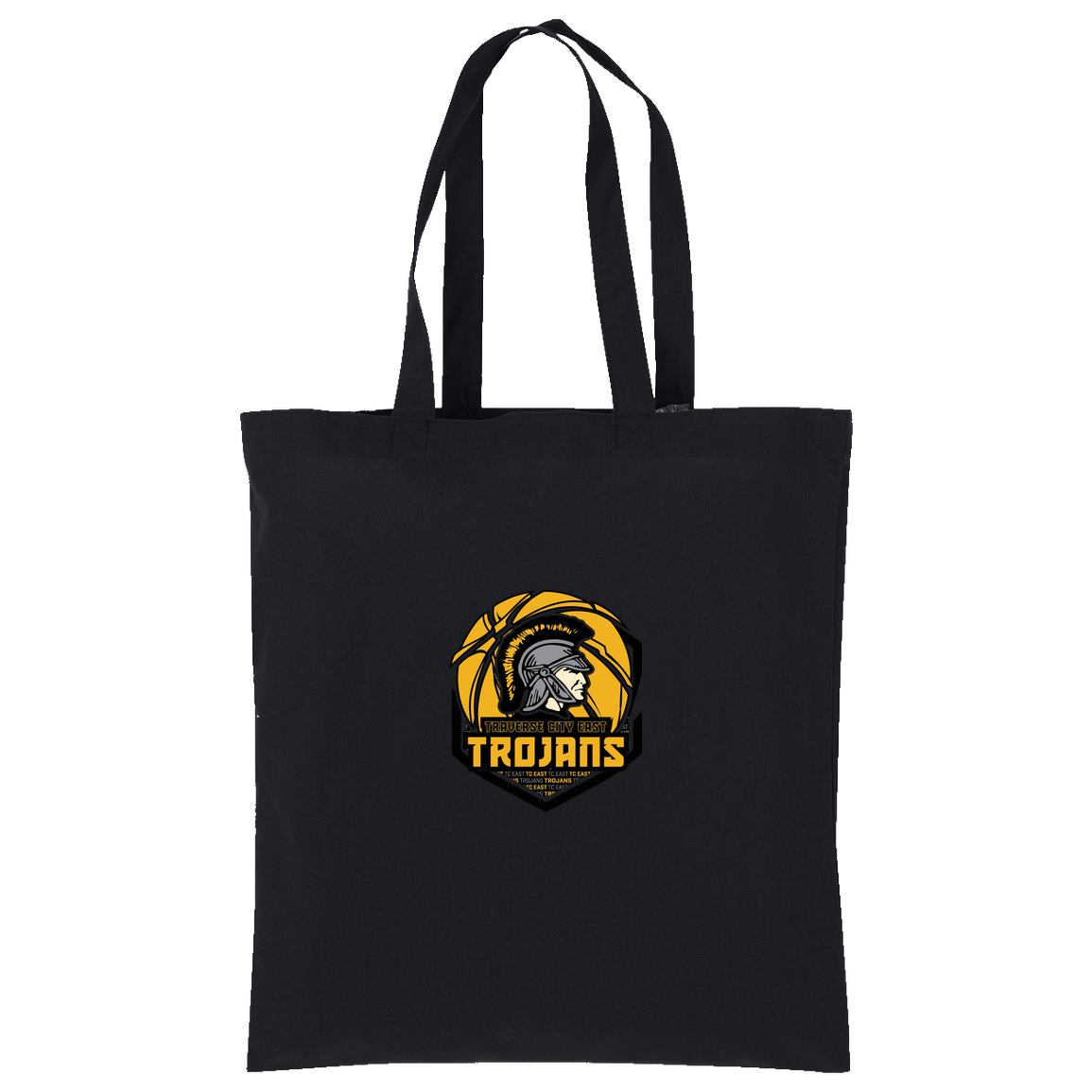 tc-trojans-trojans-team-apparel-port-authority-core-cotton-tote — Deep Black — Front — source sha256 05eb1e9012169ba7c9e14b787bf529a448c790809e7632e38eef470dc3773a57 — Color position 1