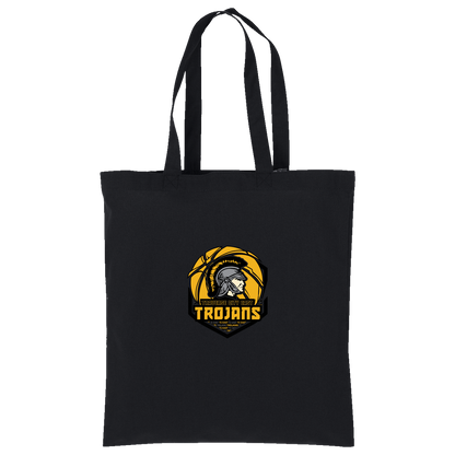 tc-trojans-trojans-team-apparel-port-authority-core-cotton-tote — Deep Black — Front — source sha256 05eb1e9012169ba7c9e14b787bf529a448c790809e7632e38eef470dc3773a57 — Color position 1
