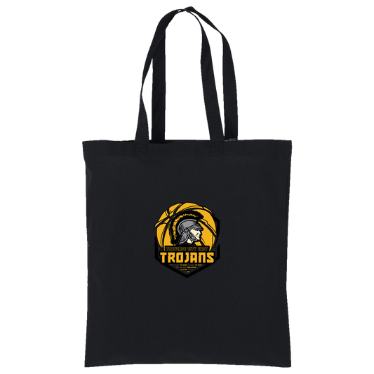 tc-trojans-trojans-team-apparel-port-authority-core-cotton-tote — Deep Black — Front — source sha256 05eb1e9012169ba7c9e14b787bf529a448c790809e7632e38eef470dc3773a57 — Color position 1