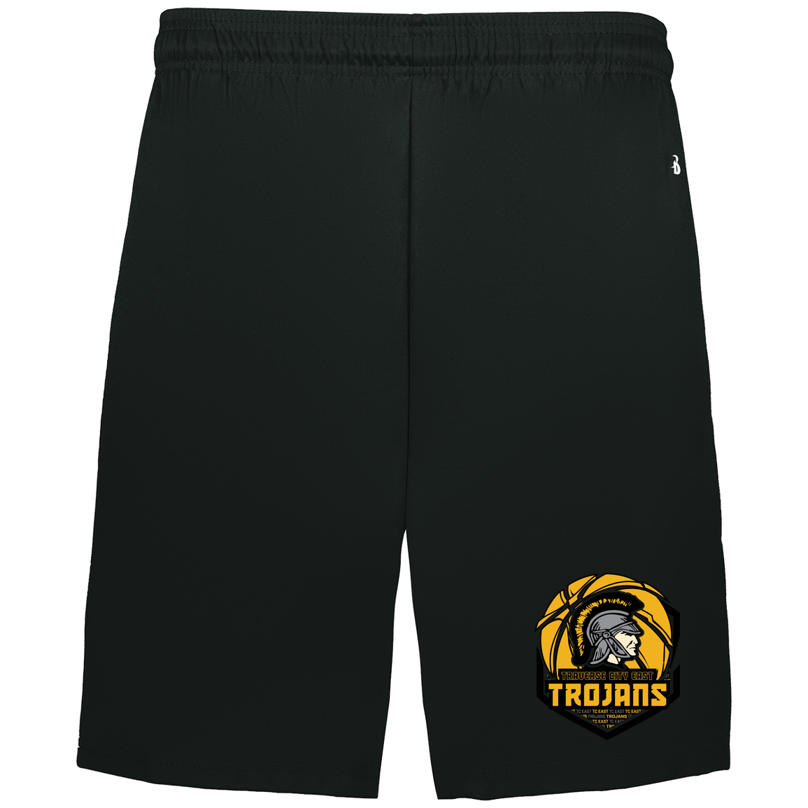 tc-trojans-trojans-team-apparel-badger-adult-b-core-7-inch-short-with-pockets — Black — Front — source sha256 08f7b5689cb175279b960acdaf350d4d65d021cc25cbd04466a032326b8f61e5 — Color position 1
