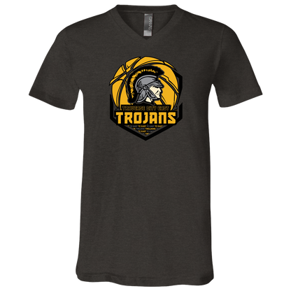 tc-trojans-trojans-team-apparel-bella-canvas-unisex-jersey-ss-v-neck-t-shirt — Dark Grey Heather — Front — source sha256 13f4859c376a9884ac2e48649926eba3f015b1f2c1f84042ac38cad82e78f07a — Color position 3