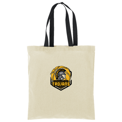 tc-trojans-trojans-team-apparel-port-authority-core-cotton-tote — Natural/Deep Black — Front — source sha256 2e88114dc3f7d070aaf9c8fa094a55ceeeecb268ab6a4f23d0922c072fcd9f30 — Color position 3
