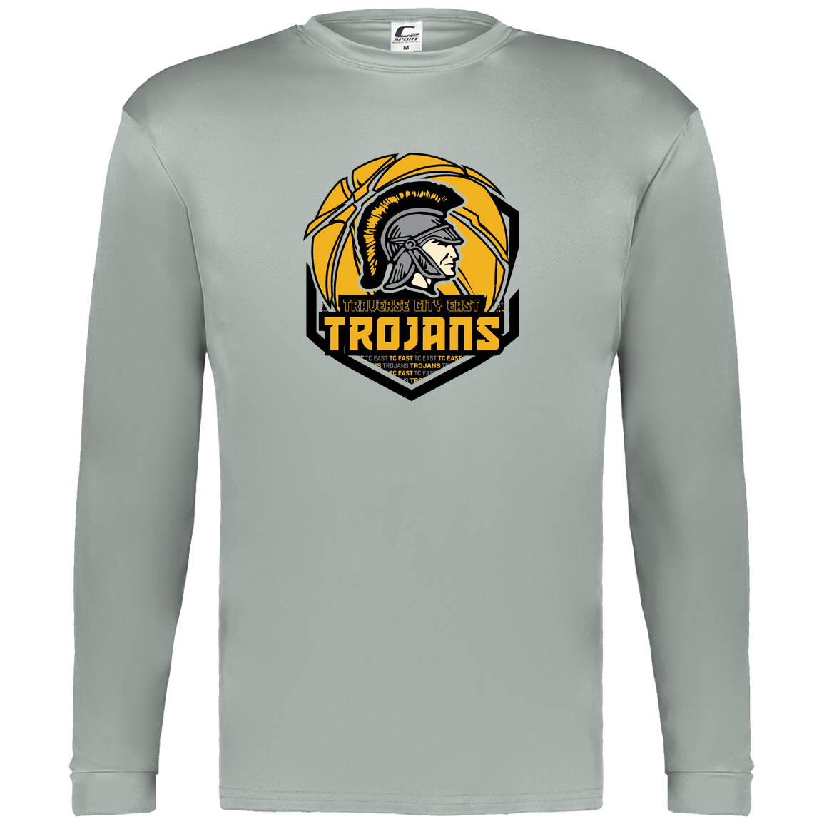 tc-trojans-trojans-team-apparel-c2-mens-performance-long-sleeve-tee — Silver — Front — source sha256 58487ecefb63a2d89a4f0cd697969736269d795e6bd551f5e5ba6bd7da669777 — Color position 3