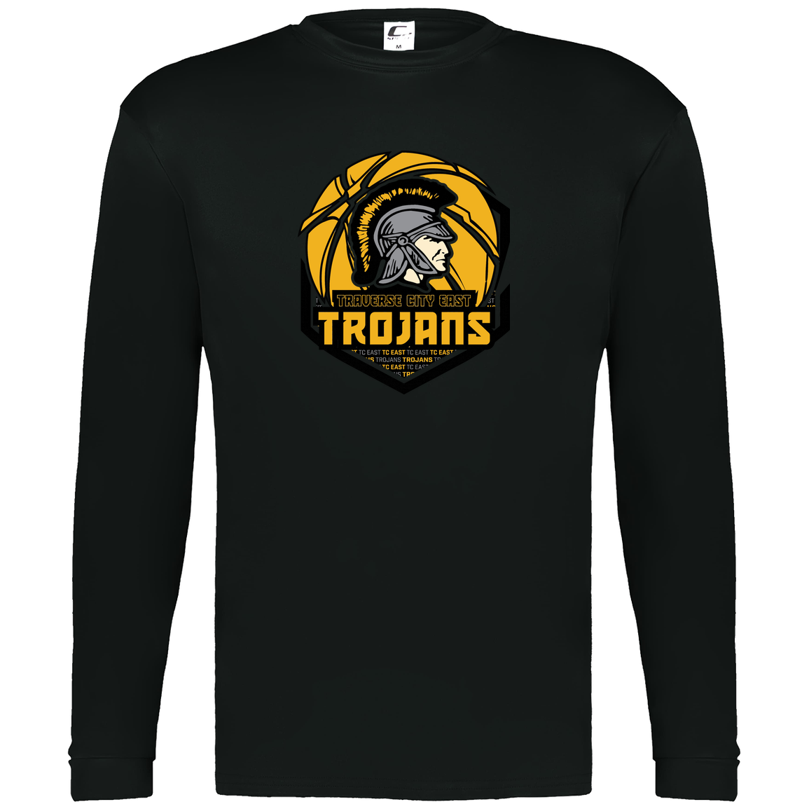 tc-trojans-trojans-team-apparel-c2-mens-performance-long-sleeve-tee — Black — Front — source sha256 5de52ed56012917f540e1a533e435b1ccecaa3a320b39db43579ef13ff3319e6 — Color position 1