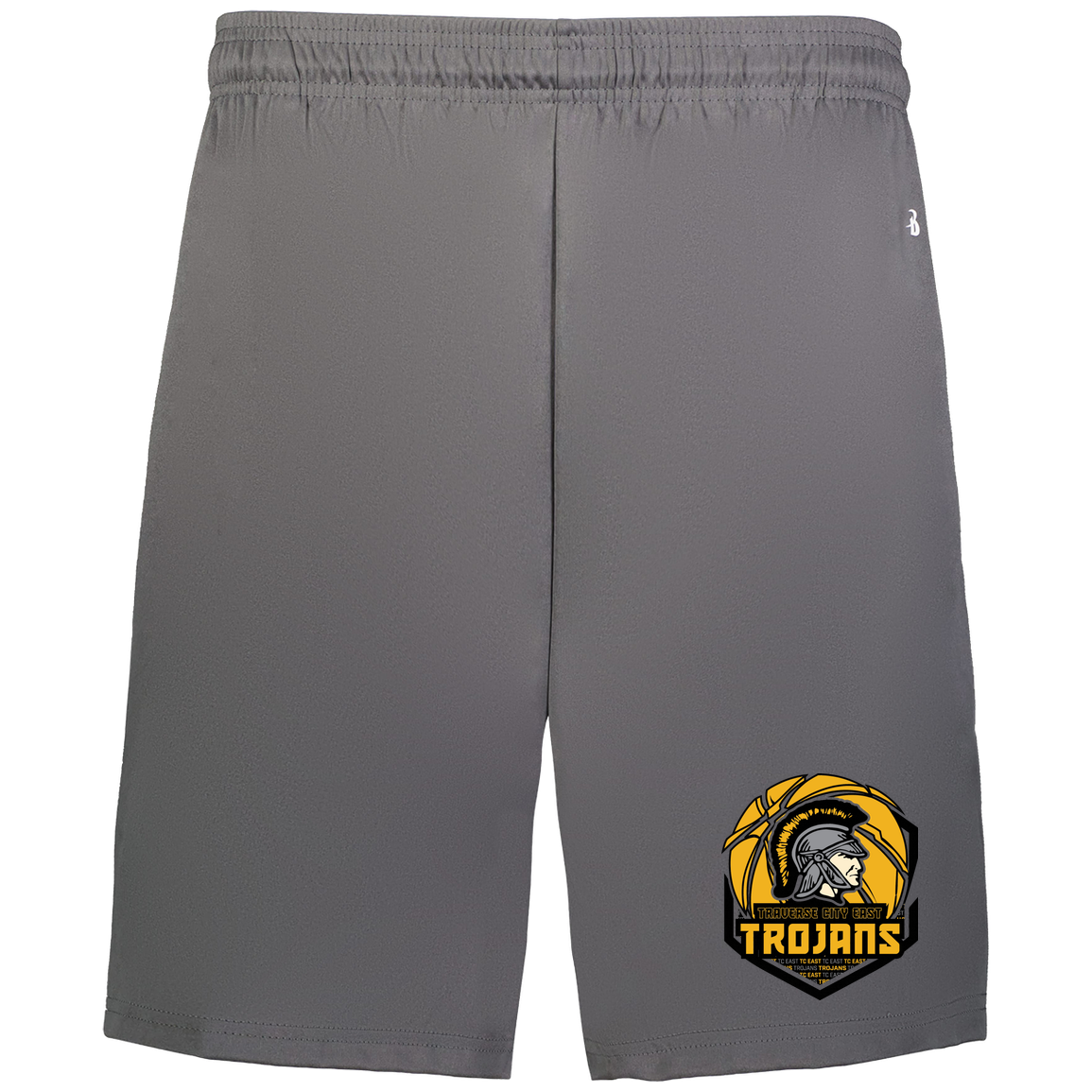 tc-trojans-trojans-team-apparel-badger-adult-b-core-7-inch-short-with-pockets — Graphite — Front — source sha256 5e91674dfe6f32f1a0a8e8ef0dd643cd33a825f3527c7067e6ca095c75585afb — Color position 2