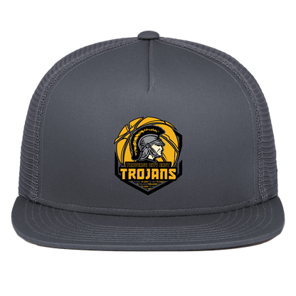 tc-trojans-trojans-team-apparel-pacific-headwear-d-series-5-panel-trucker-snapback-cap — Graphite — Front — source sha256 65cd30d29866ec74ed59e91ec8f11ddbb38aa85ec6aead7b02acded065ae0aee — Color position 3