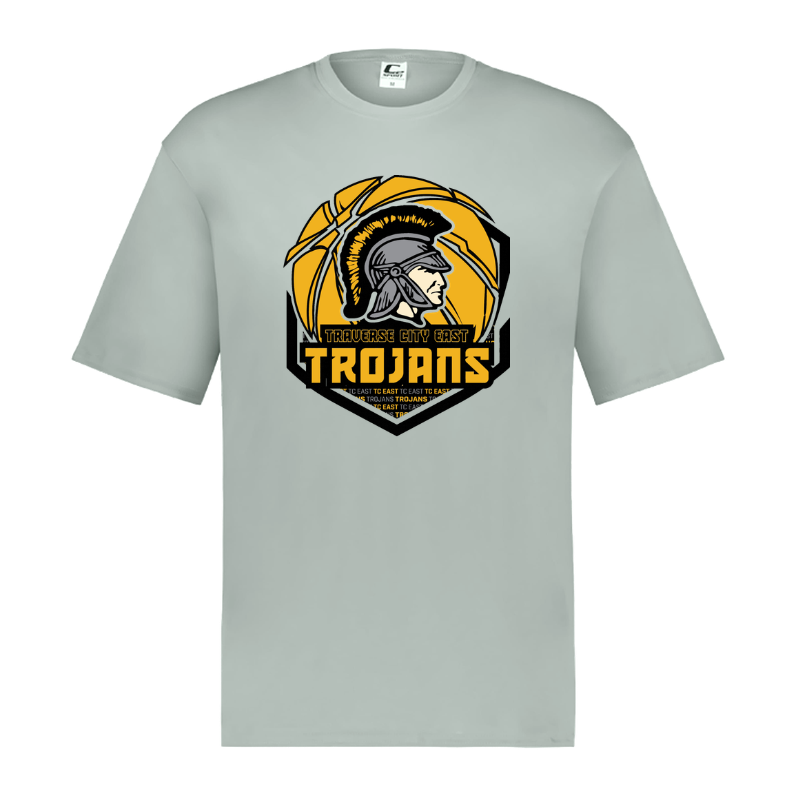 tc-trojans-trojans-team-apparel-c2-mens-performance-short-sleeve-tee — Silver — Front — source sha256 8cbba96f399610c29597f4fe372efc3e2f6581b9840832a3f877a181ac80dc8e — Color position 3