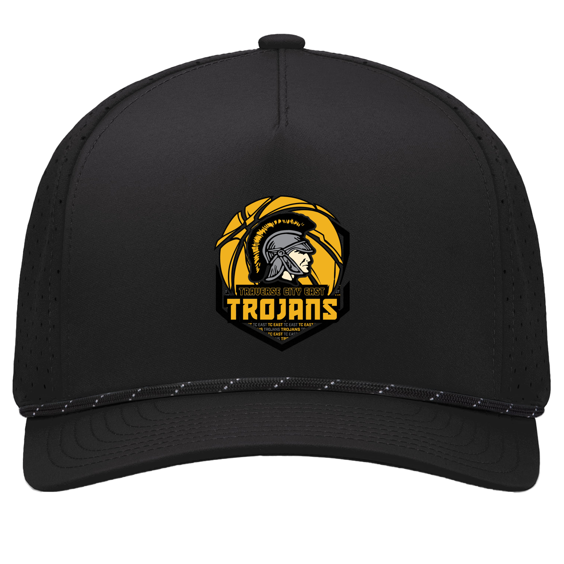 tc-trojans-trojans-team-apparel-pacific-headwear-weekender-perforated-snapback-cap — Black/Black — Front — source sha256 9598811fa4de4ed85c922678e2f6b4b6257fd2a48149099369781b39f9afcb9c — Color position 1