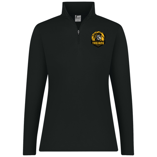 tc-trojans-trojans-team-apparel-c2-womens-1-4-zip-pullover — Black — Front — source sha256 b69cb86a66da950f03f8a8ef4cd4f584521cc61b31f2e3e76b7c6f767a2424b4 — Color position 1