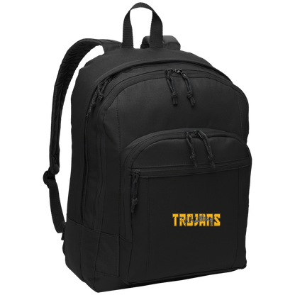 tc-trojans-varsity-script-port-authority-basic-backpack — Black — Front — source sha256 333ac19e8b39ebe428dd8f6a51fb43de5471804db561dea7ddc9d4fcbb1c3ba9 — Color position 1