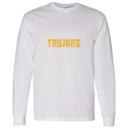 tc-trojans-varsity-script-gildan-ls-t-shirt-5-3-oz — White — Front — source sha256 35d0e8bc865a3964b5e74e8685409d4823cd43be852412a5cb297cccc5c25b8a — Color position 3
