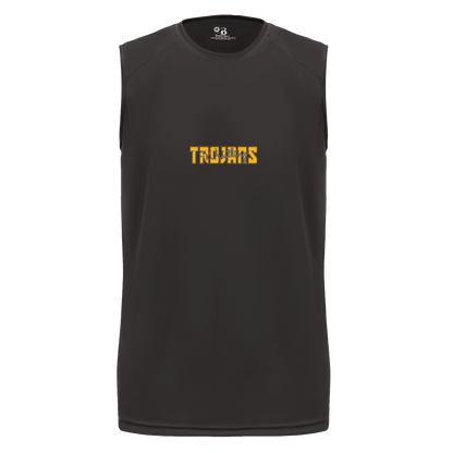 tc-trojans-varsity-script-badger-b-core-sleeveless-performance-tee — Black — Front — source sha256 38515d1796949db6194ccaa4b3b43429d8b1a802a63b5a0d6234f4d1cc0f5192 — Color position 1