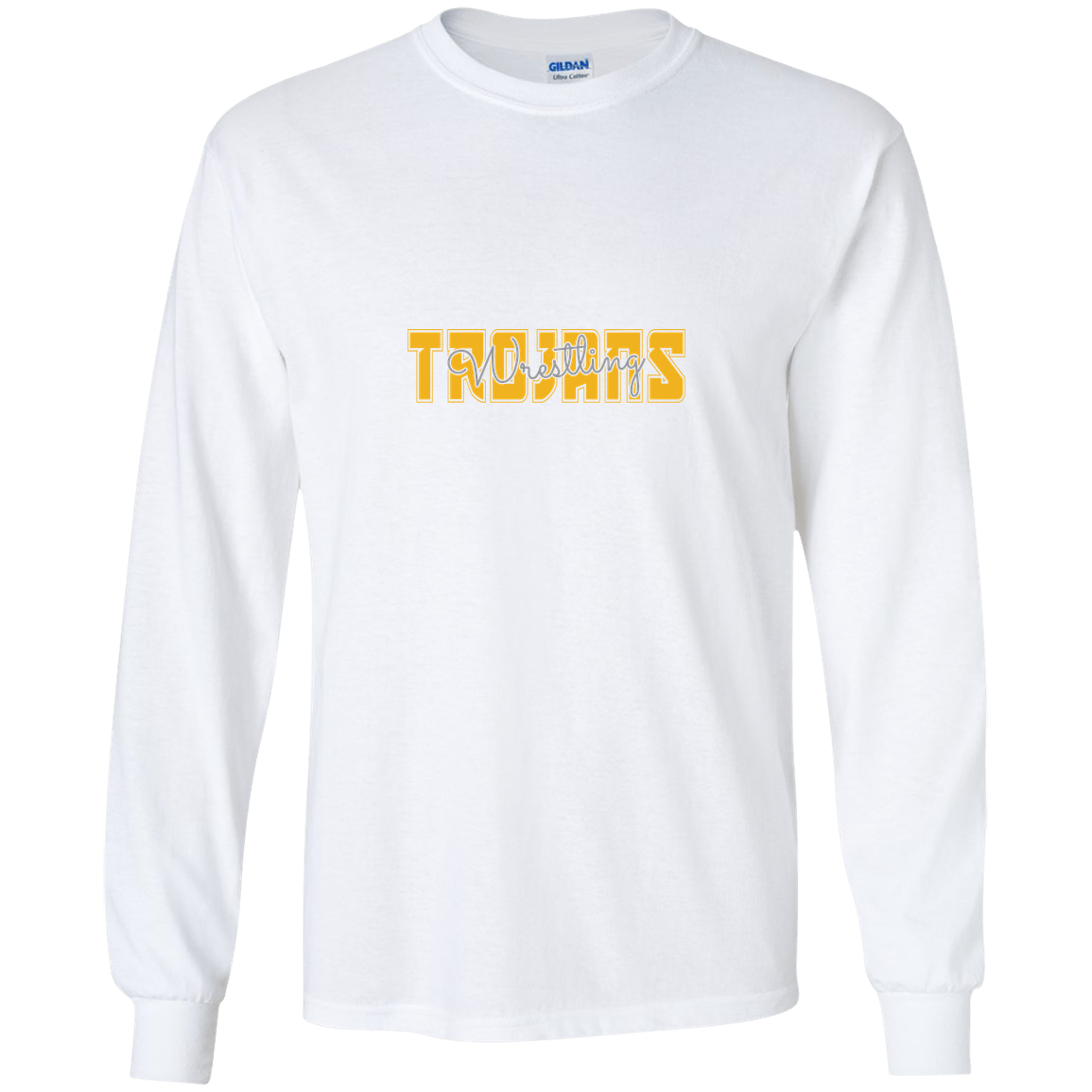 tc-trojans-varsity-script-gildan-youth-ls-t-shirt — White — Front — source sha256 39adb2a9cf5cb45bd9575f774786e732a48ea7efa9be30389db2b053555785b2 — Color position 2