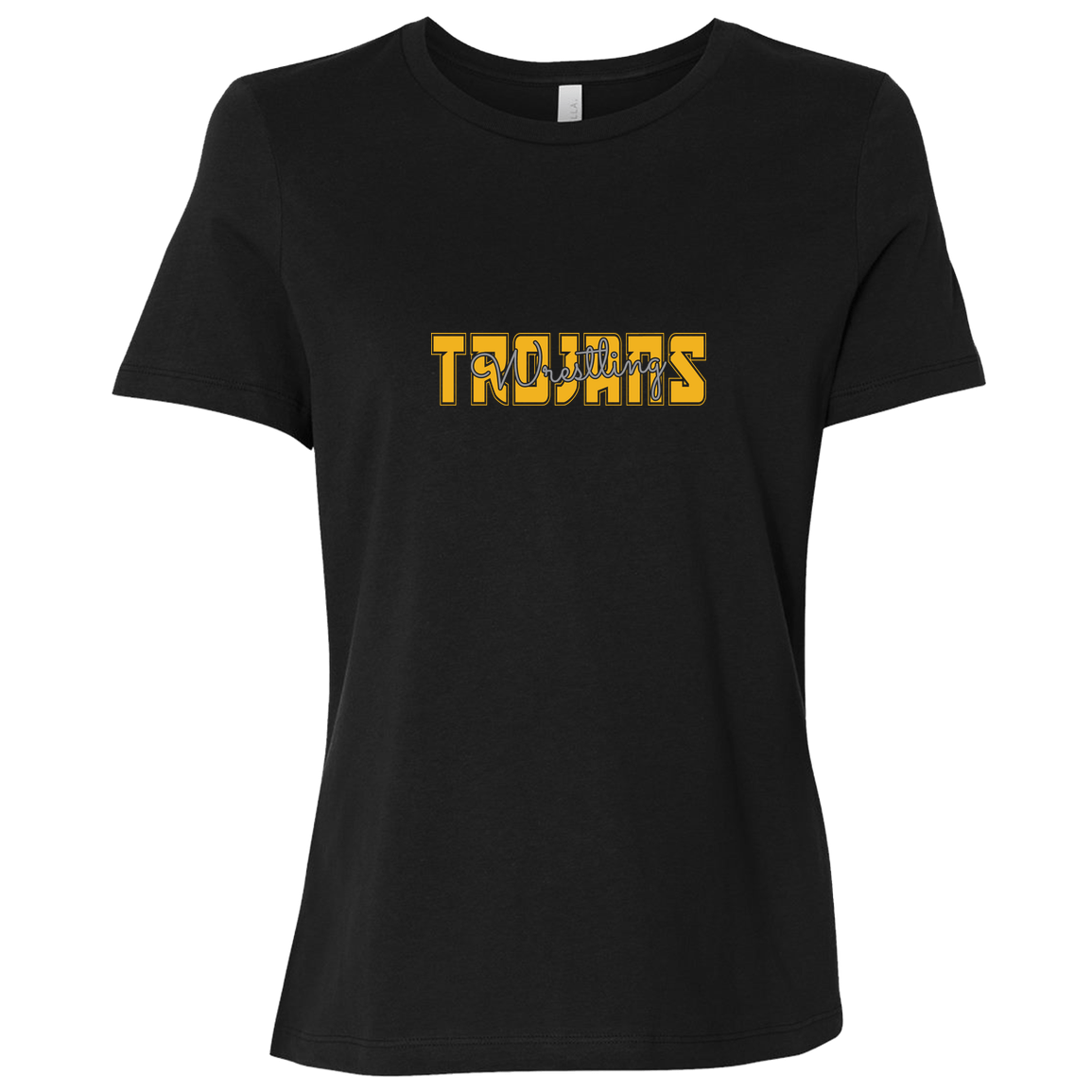 tc-trojans-varsity-script-bella-canvas-ladies-relaxed-jersey-short-sleeve-t-shirt — Black — Front — source sha256 3e14f3dab22ca469058a7a2541c544df7ebbbdaaa3517cf23bd81d210ac143ca — Color position 5