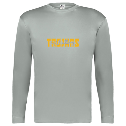 tc-trojans-varsity-script-c2-kids-performance-long-sleeve-tee — Silver — Front — source sha256 529e4a41b973e8f908f652b0c9641b72201513d7b52afbbc918b285efc5498b6 — Color position 3