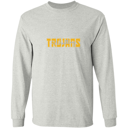 tc-trojans-varsity-script-gildan-ls-t-shirt-5-3-oz — Ash — Front — source sha256 6d5518a0455559b056806dff489cb118b6bacf212bdf93a388545e456fa01e7c — Color position 1