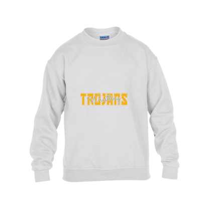 tc-trojans-varsity-script-gildan-kids-heavy-blend-fleece-crew — White — Front — source sha256 701daac72632944064dec64de6f049e4943fa8b2f70b24f4abd64ce32fe69a8b — Color position 4