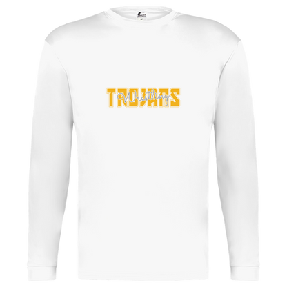tc-trojans-varsity-script-c2-kids-performance-long-sleeve-tee — White — Front — source sha256 d119dc54f95abc7ee61decafcb1f2704334da580f17f7cd5b9bce2622282c725 — Color position 4
