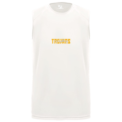 tc-trojans-varsity-script-badger-b-core-sleeveless-performance-tee — White — Front — source sha256 e1c61c7f47e7b4b26664884ae0b1d37a528cf2ab74ca3ff6e8ac594f6b07afb8 — Color position 4