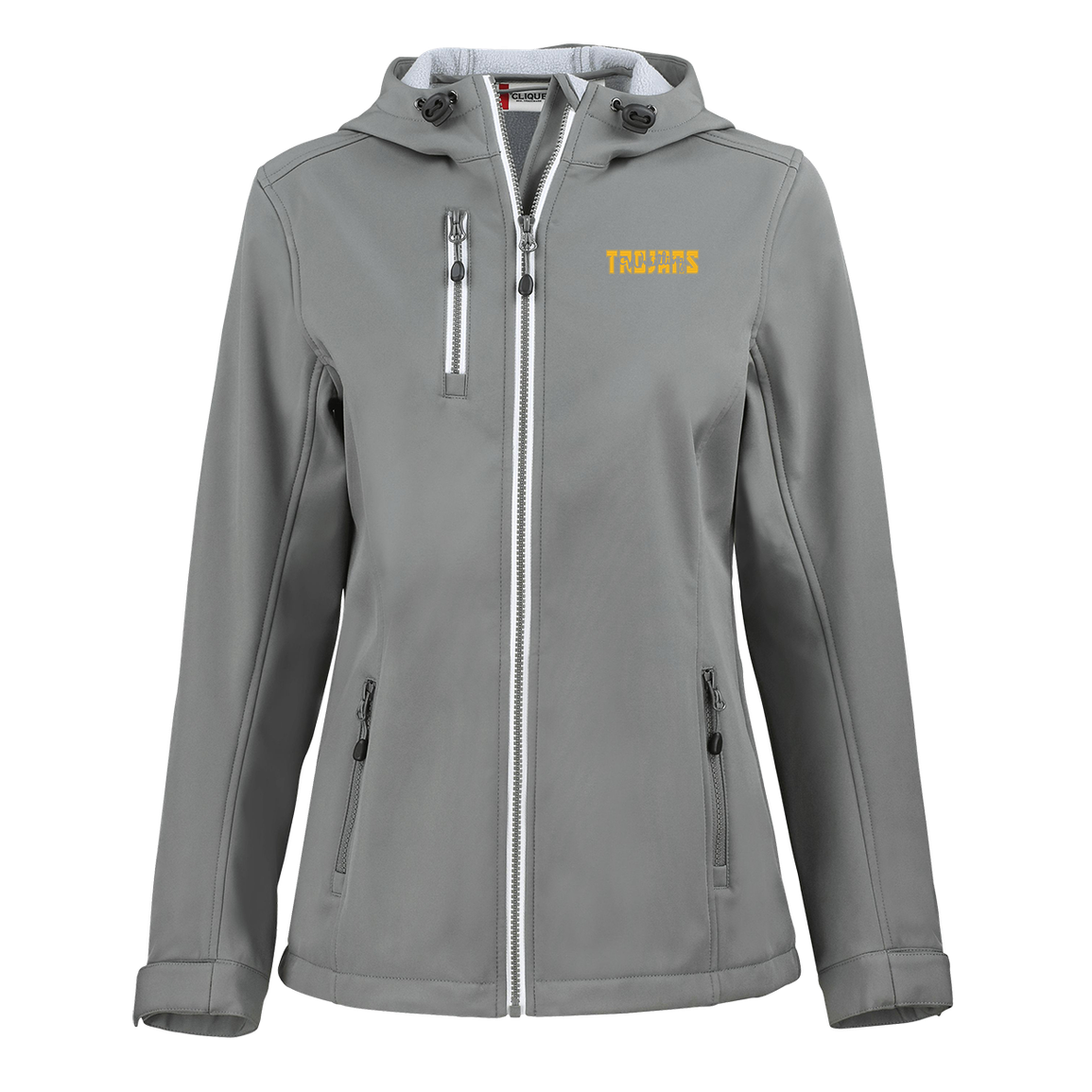 tc-trojans-varsity-script-clique-womens-eco-stretch-softshell-jacket — Slate — Front — source sha256 e9ebaae75772412cb441f11f40a5f3bdc6b4a1febde0ca4fb018a99e286244f8 — Color position 2