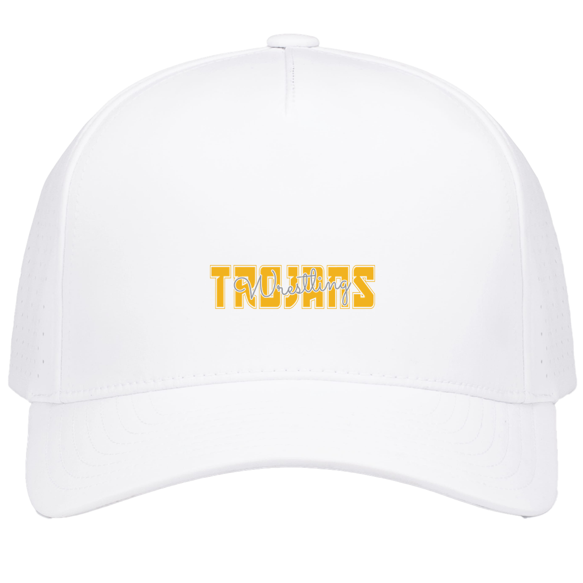 tc-trojans-varsity-script-pacific-headwear-weekender-perforated-snapback-cap — White — Front — source sha256 fc2cad5e20bd9bd10c51845a92546ebd190628f18abfd0b2b2e98080d2405e78 — Color position 6