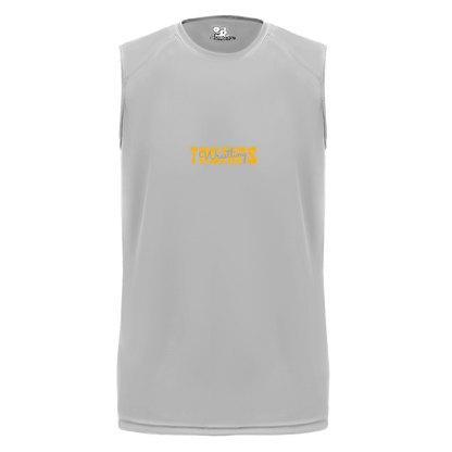tc-trojans-varsity-script-badger-b-core-sleeveless-performance-tee — Silver — Front — source sha256 fdfb03b41eeb583a5709211a8d3f82d354e191f8804481e312007caa5f53df61 — Color position 3