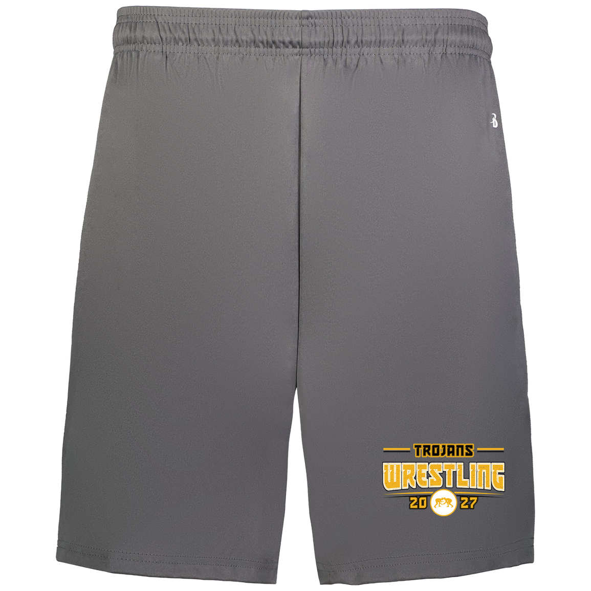 tc-trojans-varsity-takedown-badger-adult-b-core-7-inch-short-with-pockets — Graphite — Front — source sha256 38389bfa8f1a40452c5b5417e3640e856e62748dcf6a57150eeb85779ced30eb — Color position 2
