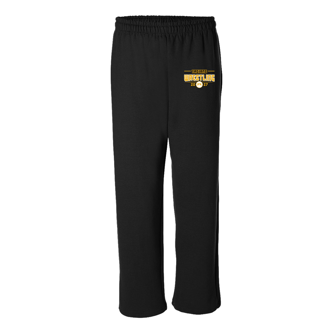 tc-trojans-varsity-takedown-gildan-adult-heavy-blend-open-bottom-pant — Black — Front — source sha256 b277cabfcc0429f9432243b45f5c88e3e057819cbad4bbef952425e49a9a891d — Color position 1