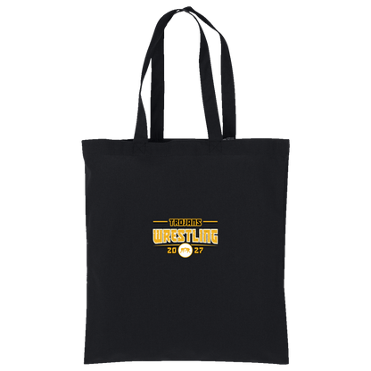 tc-trojans-varsity-takedown-port-authority-core-cotton-tote — Deep Black — Front — source sha256 e8c820308a2001737faefb1d1a6ce4cfdbef38411c3959e56abea74e0f7fe354 — Color position 1