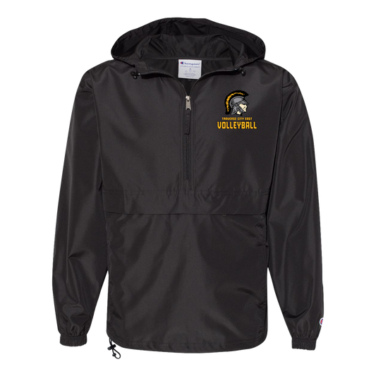 tc-trojans-volleyball-basic-champion-unisex-packable-anorak-jacket — Black — Front — source sha256 04928f14d8c0f5ffcede4e81d65c8ddbe8ff4c5eb83eb681c7ae07dc7c280281 — Color position 1