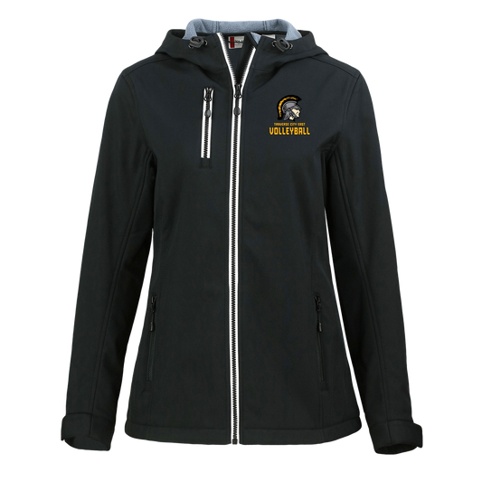 tc-trojans-volleyball-basic-clique-womens-eco-stretch-softshell-jacket — Black — Front — source sha256 1615eeeb7ac5a19e4c6113952077d5cb5dc48074ba3ddf352ed46fae38539539 — Color position 1
