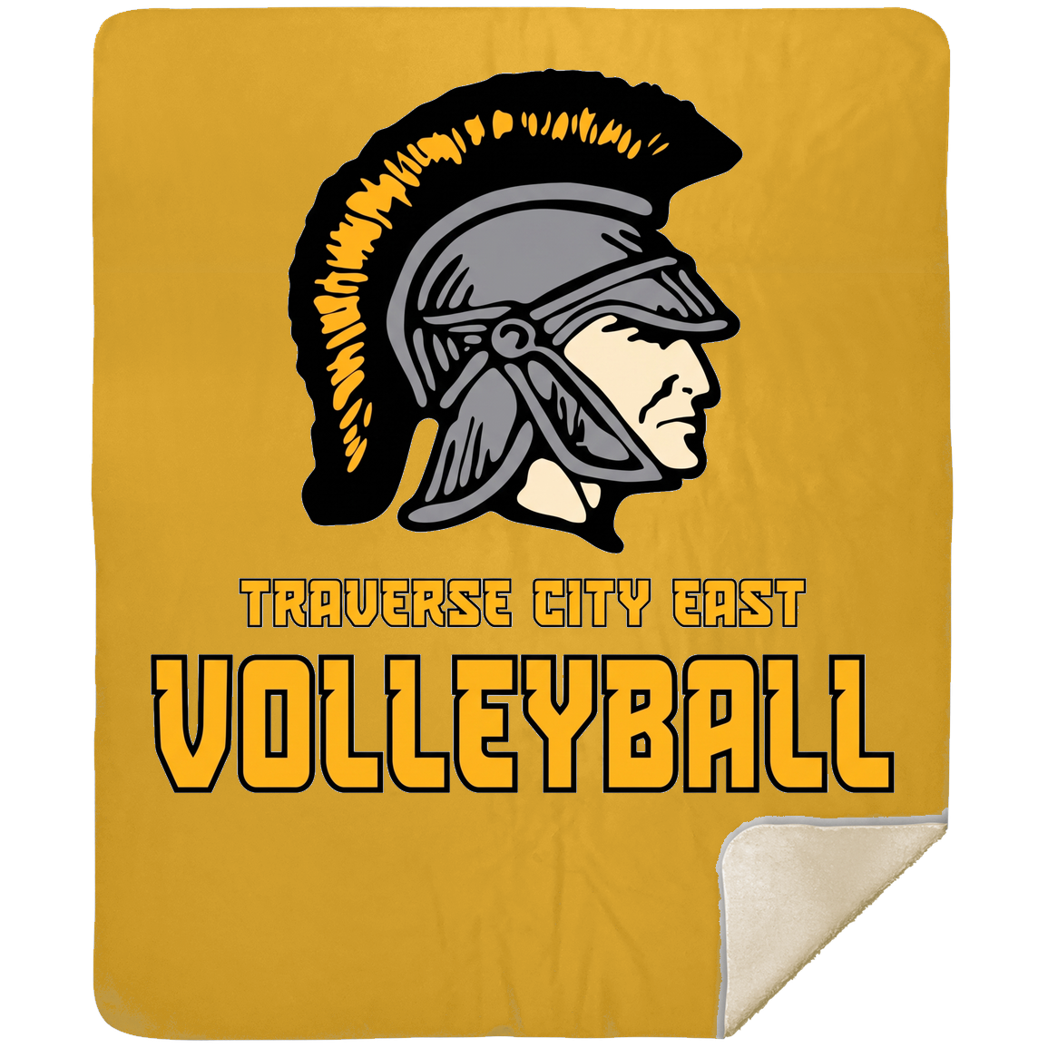tc-trojans-volleyball-basic-mshm-premium-sherpa-blanket-50x60 — Athletic Gold — Front — source sha256 283b25afedb28f51ed078943475773bbe51ae0b8befeb2a231f5e2bf8038bd95 — Color position 6