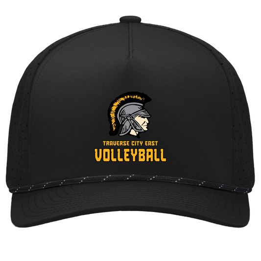 tc-trojans-volleyball-basic-pacific-headwear-weekender-perforated-snapback-cap — Black/Black — Front — source sha256 6a60e445baee940324ec3f7c7428901c52cdac424101a3133dc973ec5189f0c1 — Color position 1
