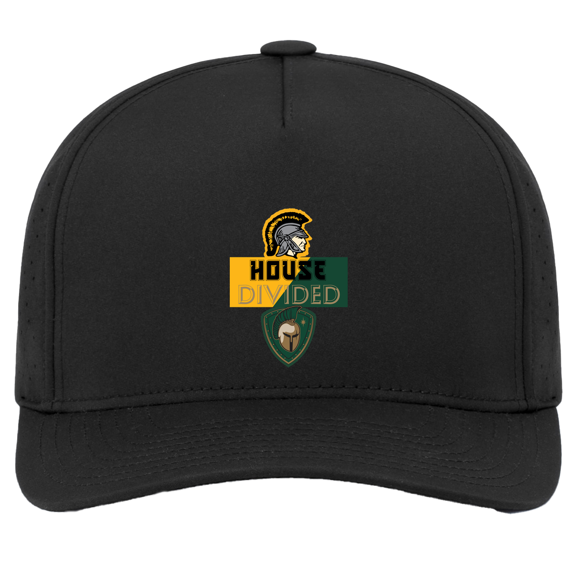 tc-united-house-divided-pacific-headwear-weekender-perforated-snapback-cap — Black — Front — source sha256 04bd0f440c8f8c0a72c929c308981f07686539034de318ce92a36d9104bf19b1 — Color position 2